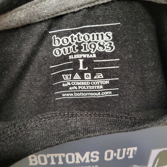 NEW Bottoms Out Men's Pajamas Size Large Black Red Plaid Flannel Gift Set - Picture 5 of 7